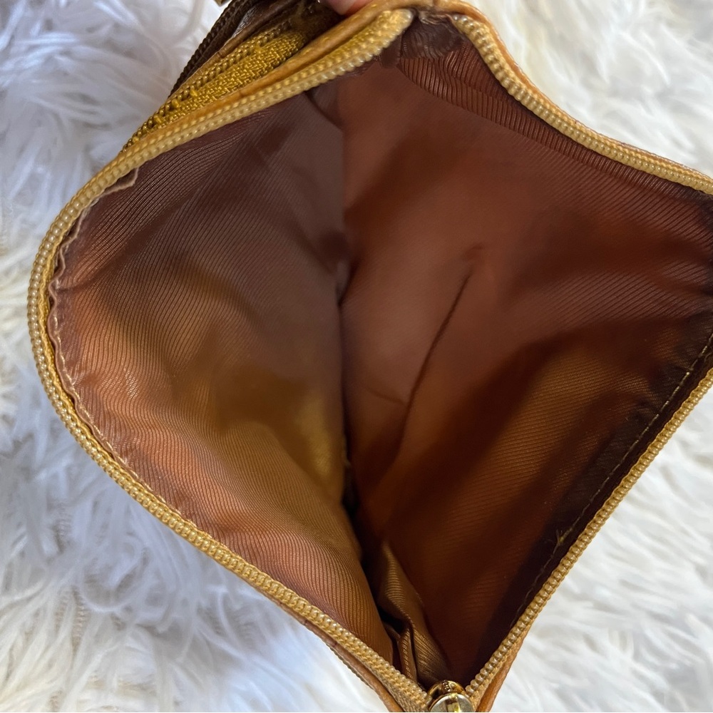 ALVIERO MARTINI Italian Vintage Geo World Map Wallet Pouch Bag 3 Zippers - Picture 5 of 9